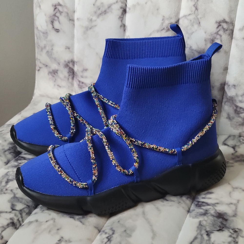 Blue sneakers